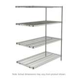 Wire Shelving Starter Unit, 18" x 42" x 74" redirect to product page